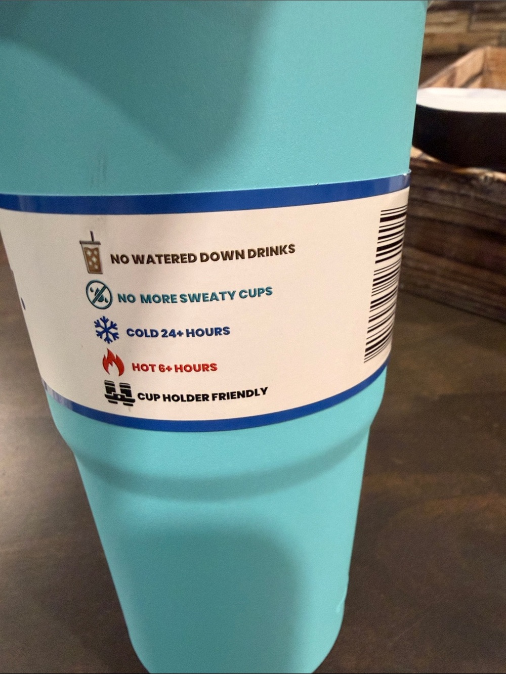 FrostBuddy To-Go Universal Cup Insulator in Aqua - Picture 3 of 4